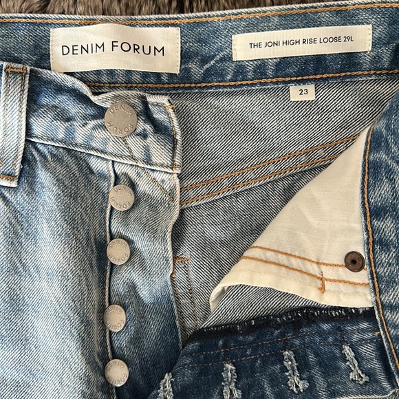 Denim Forum Joni High Rise Loose Jean - Picture 4 of 6